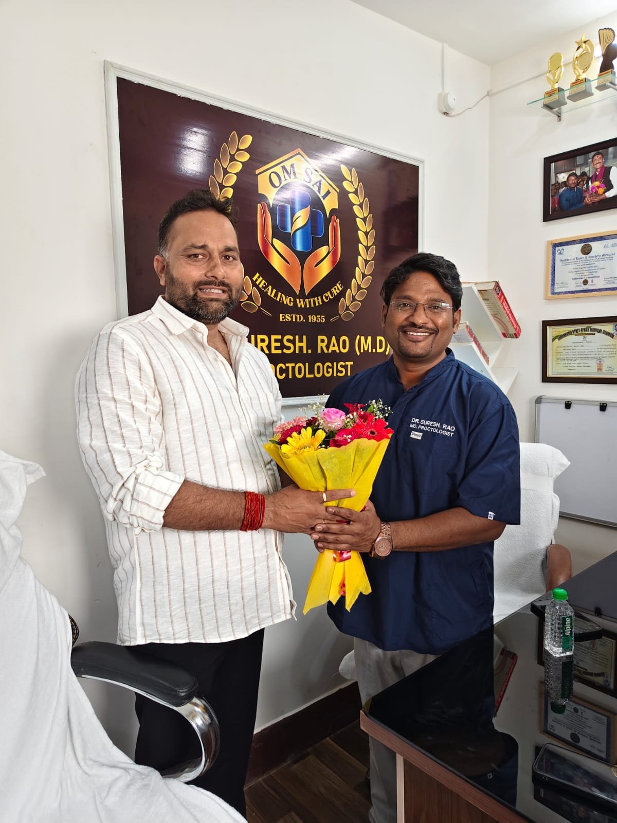 Dr. Suresh Rao, MD (Hon.), at Om Sai Piles Hospital in Ranchi